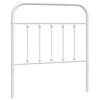 vidaXL Cabecero de repuesto de metal blanco 90 cm
