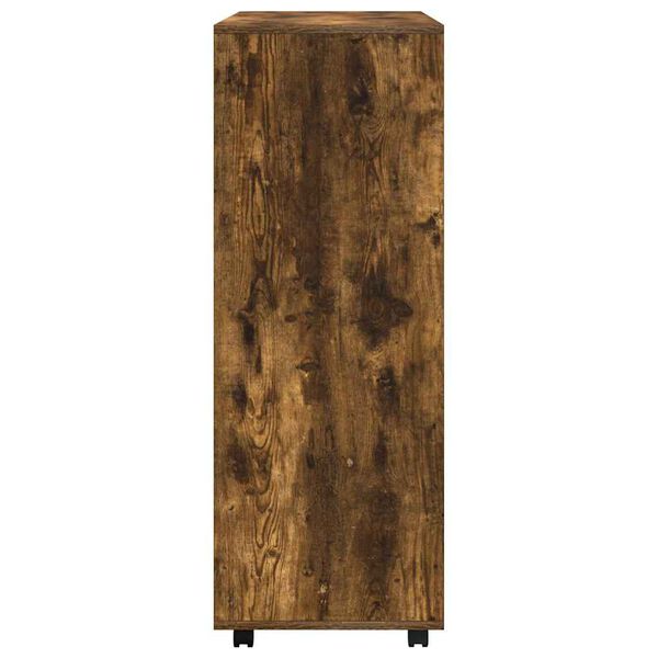 vidaXL Armario madera contrachapada color roble ahumado 80x40x110 cm