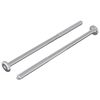 vidaXL Tornillo 2 uds. Plateado M6 x 120 mm Acero