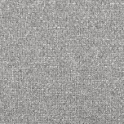 vidaXL Cama box spring con colchón tela gris claro 120x190 cm
