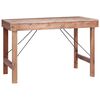 vidaXL Mesa de comedor de madera maciza reciclada 120x60x80 cm
