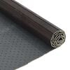 vidaXL Alfombra rectangular bamb&uacute; marr&oacute;n oscuro 70x300 cm