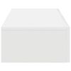 vidaXL Estante de pared con cajones de madera contrachapada blanco