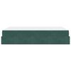 vidaXL Estructura de cama con colch&oacute;n 2 pcs Verde Terciopelo