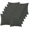 vidaXL Coj&iacute;n decorativo 12 uds. HEERLEN Gris antracita 45 x 45 cm