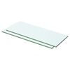 vidaXL Estantes 2 unidades panel de vidrio transparente 50x15 cm