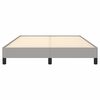 vidaXL Cama sin colch&oacute;n tela gris claro 140x190 cm