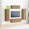 vidaXL Conjunto de mueble de TV 3 pcs Roble artesanal