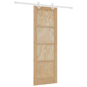 vidaXL Puerta Corredera Natural y Blanco 73,5 x 211 cm