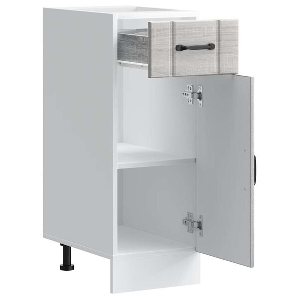 vidaXL Mueble bajo de cocina Lucca madera contrachapada gris sonoma