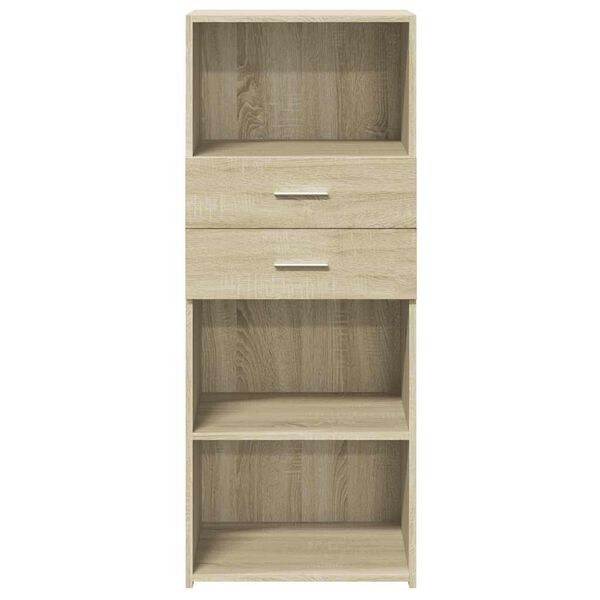 vidaXL Aparador alto madera de ingeniería roble Sonoma 50x42,5x124 cm