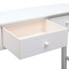 vidaXL Mesa consola de madera blanco 90x30x77 cm
