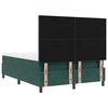 vidaXL Cama tipo Box Spring Verde oscuro 140 x 190 cm Terciopelo