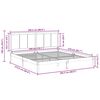 vidaXL Cama extralarga sin colchón madera maciza 200x210 cm