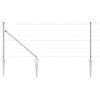 vidaXL Valla de alambre soldado con picos 50 x 0,8 m Acero Galvanizado