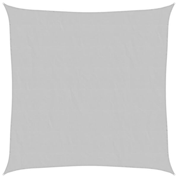 vidaXL Toldo de vela poli&eacute;ster oxford 100% gris claro 2x2 m