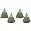 vidaXL Redes para heno 4 uds redondas PP 0,75x0,5 m