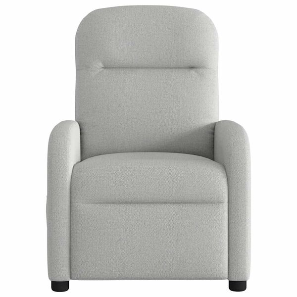 vidaXL Sill&oacute;n reclinable de tela gris nube