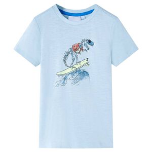 vidaXL Camiseta infantil azul claro 128