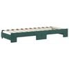 vidaXL Sofá cama nido con cajones terciopelo verde oscuro 80x200 cm