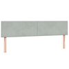 vidaXL Cama box spring con colchones terciopelo gris claro 180x210 cm