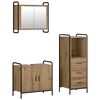 vidaXL Juego de Muebles de Ba&ntilde;o 3 uds. Roble artisan