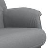 vidaXL Sill&oacute;n reclinable con reposapi&eacute;s tela gris claro