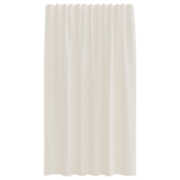 vidaXL Cortinas de gasa con bolsillos para varillas 2 uds. crema