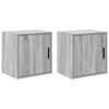 vidaXL Armarios de pared 2 uds para garaje madera gris sonoma
