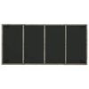 vidaXL Set comedor jardín 7 pzas y cojines ratán sintético gris