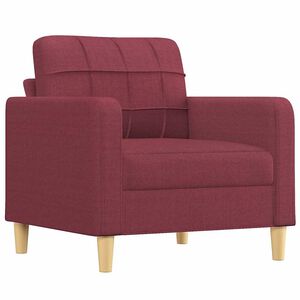 vidaXL Sill&oacute;n de tela rojo tinto 60 cm