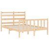 vidaXL Estructura de cama sin colch&oacute;n madera de pino maciza 120x200 cm
