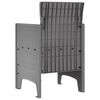 vidaXL Silla de Jardín 2 pcs Gris claro 53 x 49 x 85 cm PP
