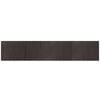 vidaXL Alfombra rectangular bamb&uacute; marr&oacute;n oscuro 80x400 cm