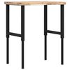 vidaXL Banco de trabajo rectangular madera maciza 80x60x(73-99,5) cm