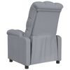 vidaXL Sill&oacute;n reclinable de tela gris claro