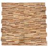 vidaXL Paneles de revestimiento de pared 3D 10 uds madera teca 1,08 m&sup2;