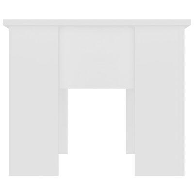 vidaXL Mesa de centro madera contrachapada blanco 79x49x41 cm