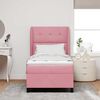 vidaXL Cama tipo Box Spring con colch&oacute;n Rosa 200 x 90 cm Poli&eacute;ster
