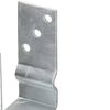 vidaXL Anclajes de valla 12 uds acero galvanizado plateado 7x6x15 cm