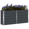 vidaXL Jardinera Antracita 160 x 40 x 75 cm Acero