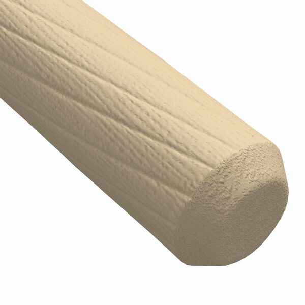 vidaXL Dowel de madera 2 pcs Marr&oacute;n &Oslash;8 x 50 mm Madera maciza