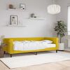 vidaXL Sof&aacute; cama con colch&oacute;n terciopelo amarillo 90x200 cm