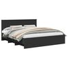 vidaXL Estructura de cama Negro 180 x 200 cm Madera de ingenier&iacute;a