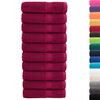 vidaXL Toallas de mano SOLUND 10 uds burdeos 50x100 cm 600 gsm