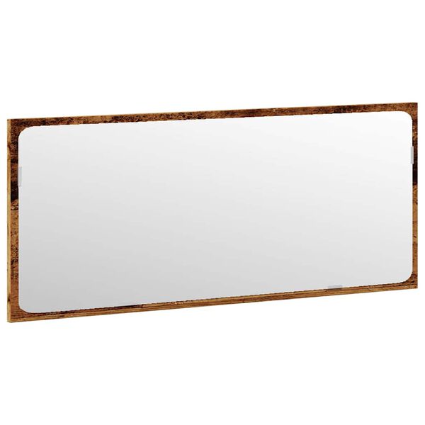 vidaXL Juego de muebles de ba&ntilde;o 4 piezas madera ingenier&iacute;a envejecida