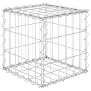vidaXL Arriate de gaviones c&uacute;bico alambre de acero 30x30x30 cm