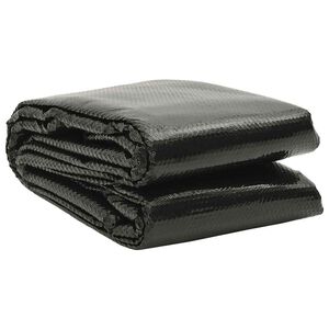 vidaXL Cubierta de piscina rectangular PE negro 500x300 cm
