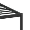 vidaXL Estructura de cama sin colch&oacute;n madera roble ahumado 137x190 cm