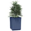 vidaXL Jardineras 2 uds polipropileno azul gris 30x30x37 cm